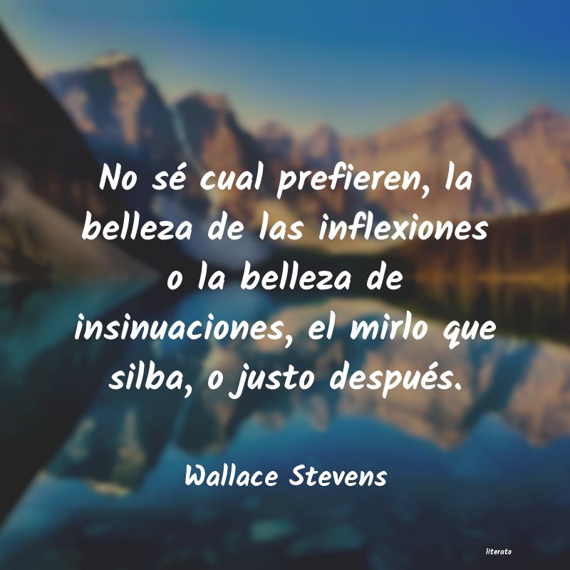 frases de Wallace Stevens