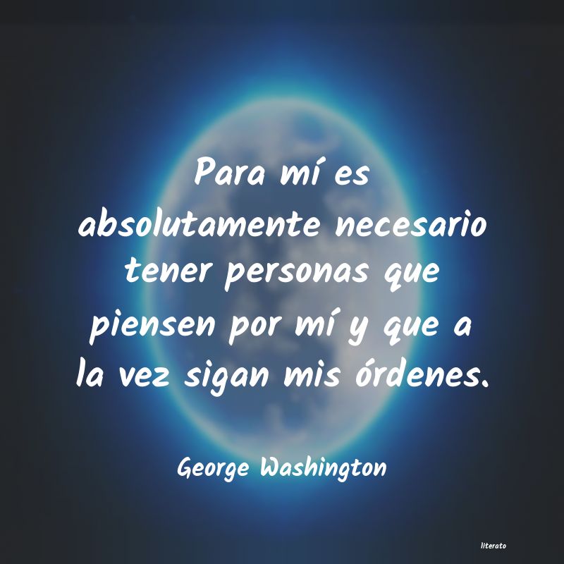 frases de George Washington