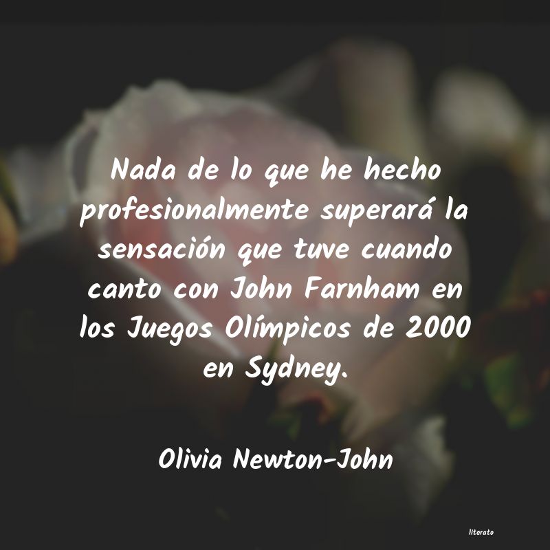Frases de Olivia Newton-John