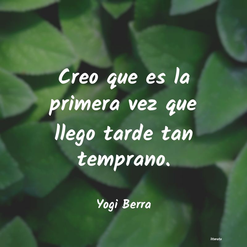 frases de Yogi Berra