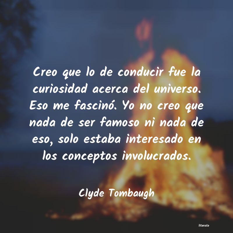 frases de Clyde Tombaugh