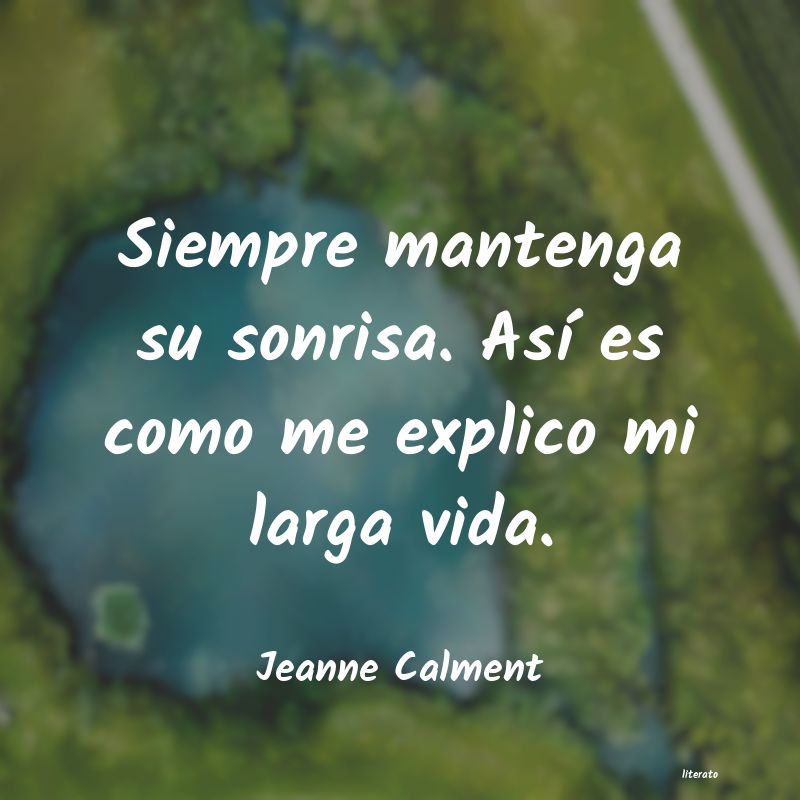 frases de Jeanne Calment