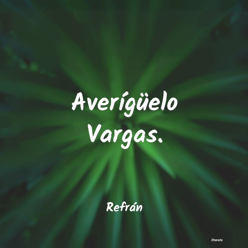 Frases de Refrán