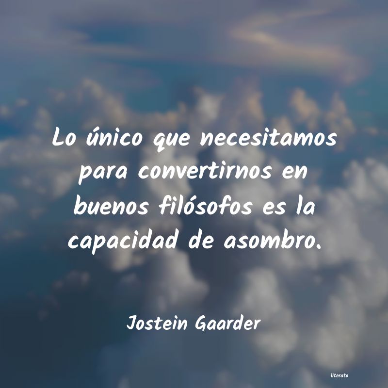 Frases de Jostein Gaarder