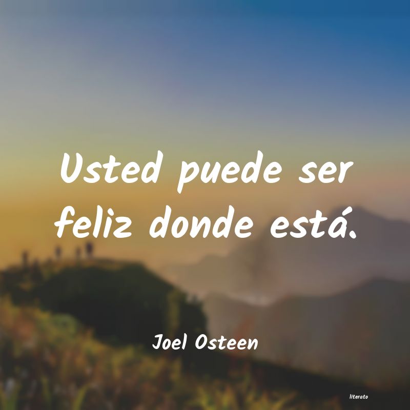 Frases de Joel Osteen