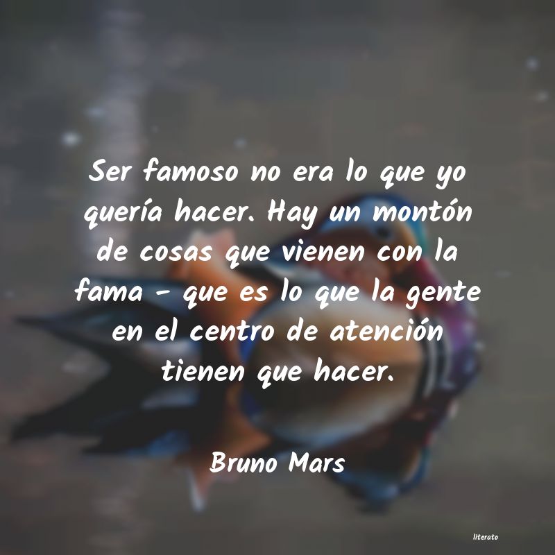 frases de Bruno Mars