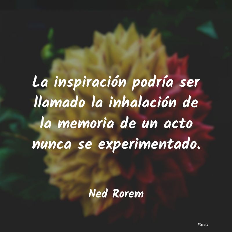 Frases de Ned Rorem