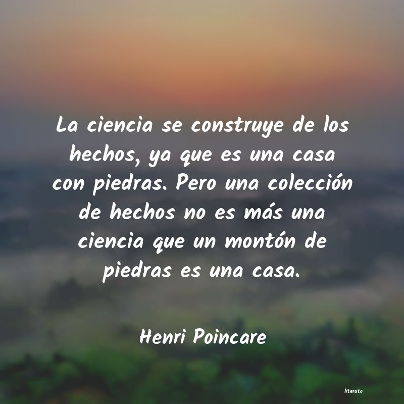 Frases de Henri Poincare