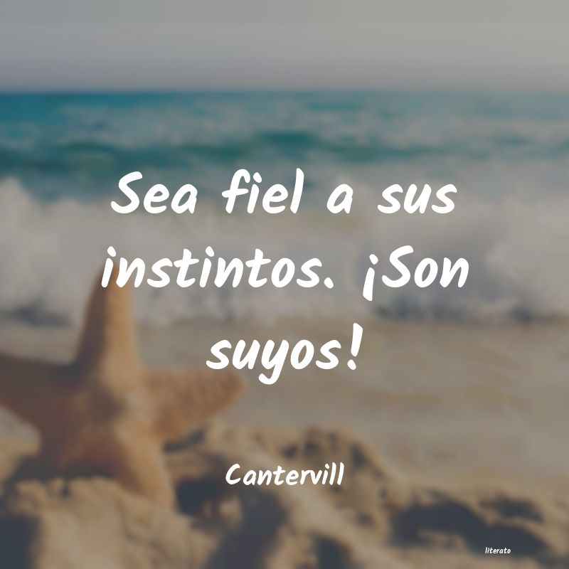 frases de Cantervill