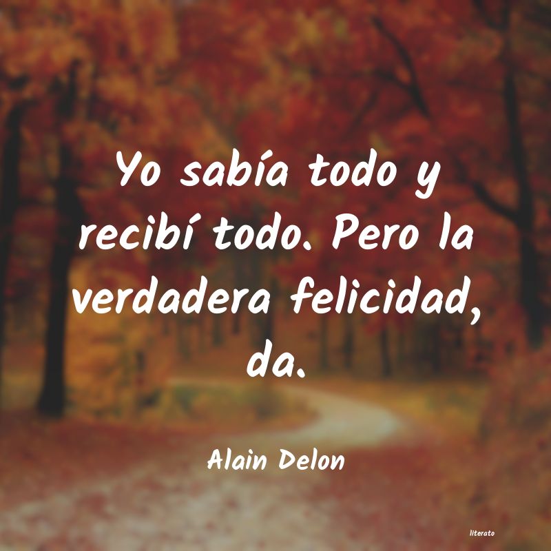 frases de Alain Delon