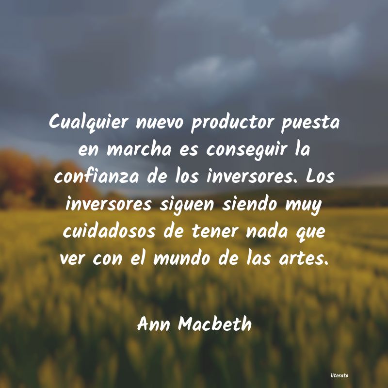 Frases de Ann Macbeth