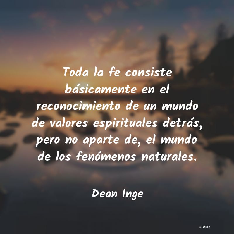 Frases de Dean Inge