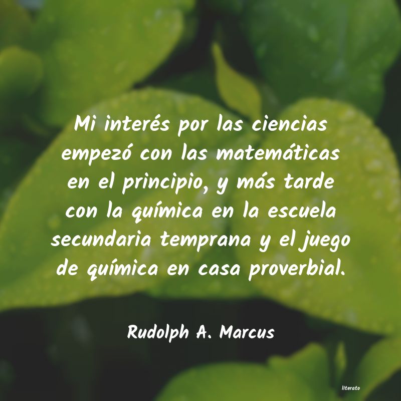 frases de Rudolph A. Marcus