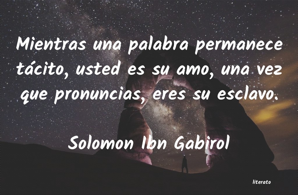 frases de Solomon Ibn Gabirol