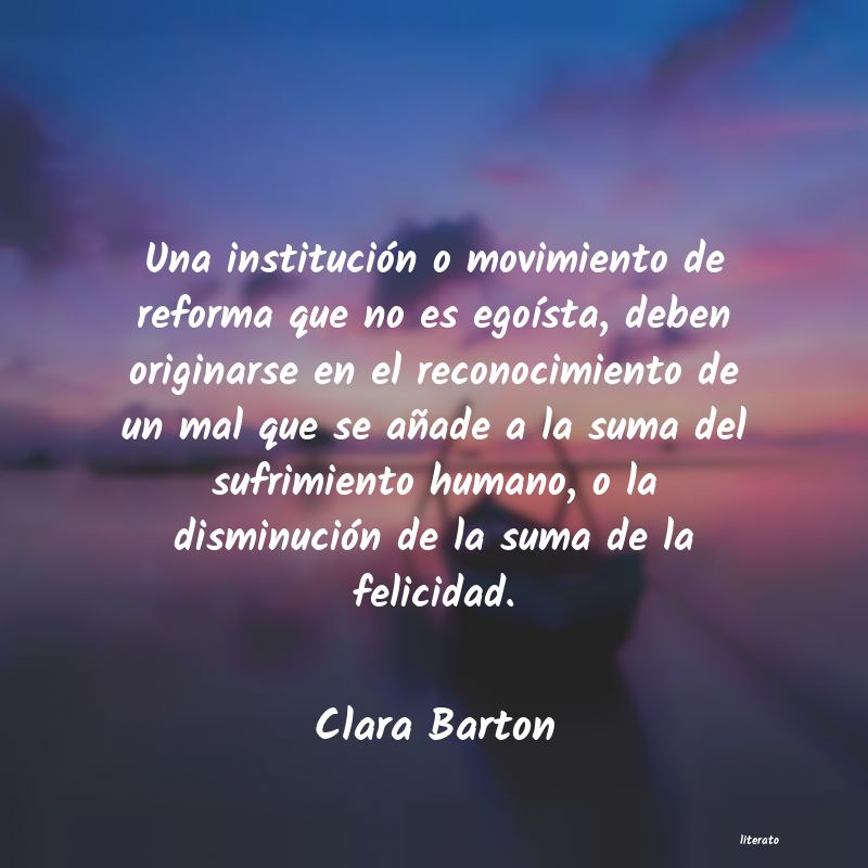 frases de Clara Barton