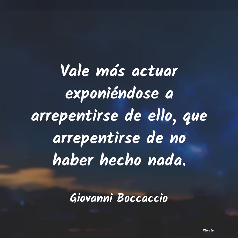 frases de Giovanni Boccaccio
