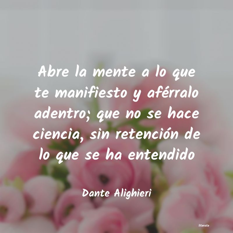 Frases de Dante Alighieri