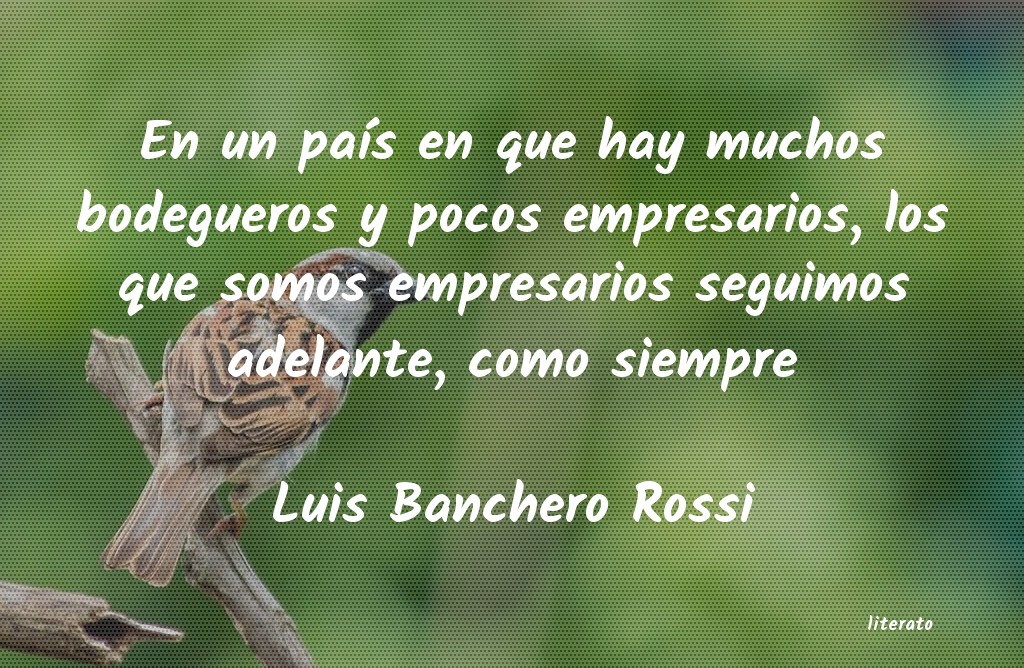 frases de Luis Banchero Rossi