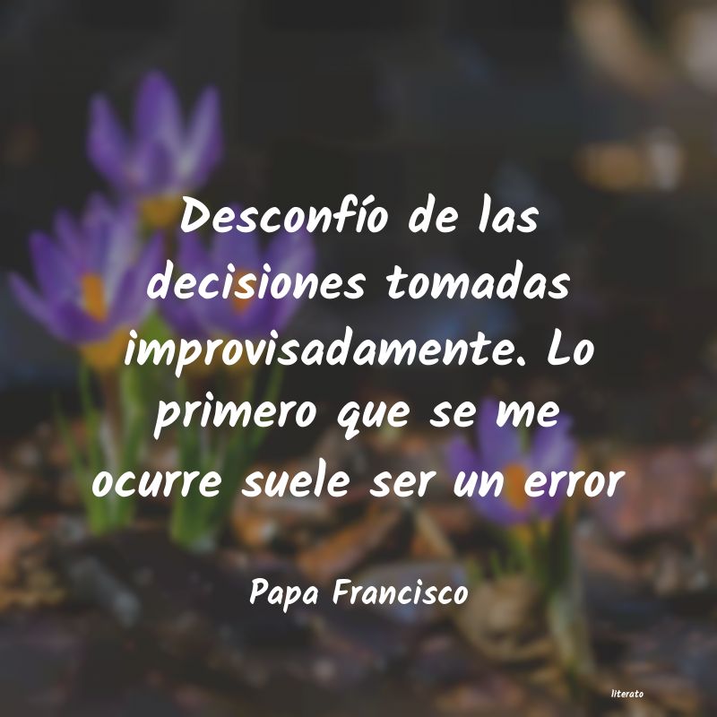 frases de Papa Francisco