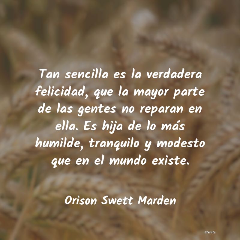 Frases de Orison Swett Marden