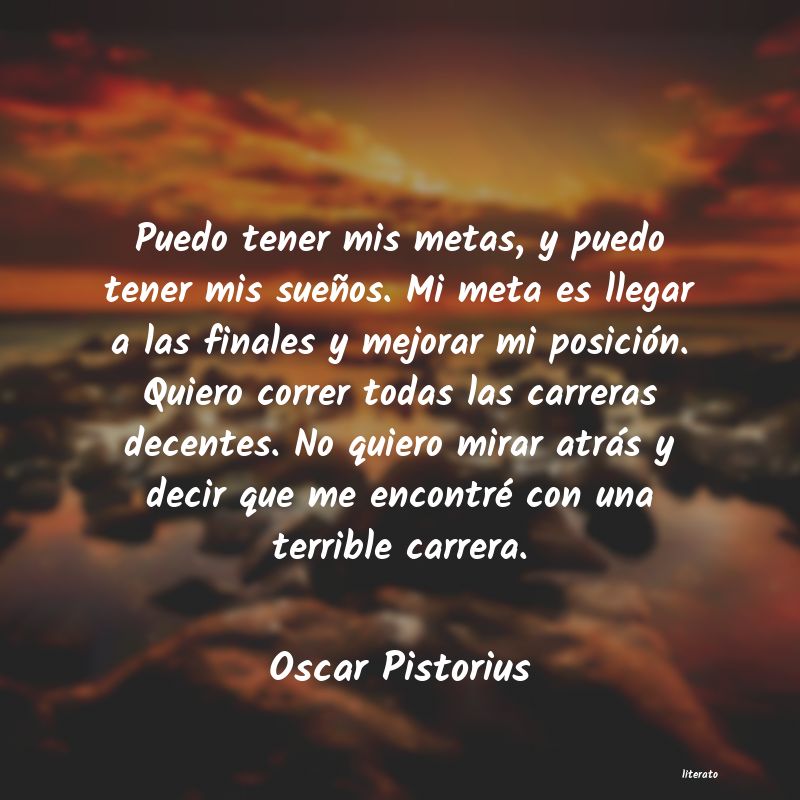 frases de Oscar Pistorius