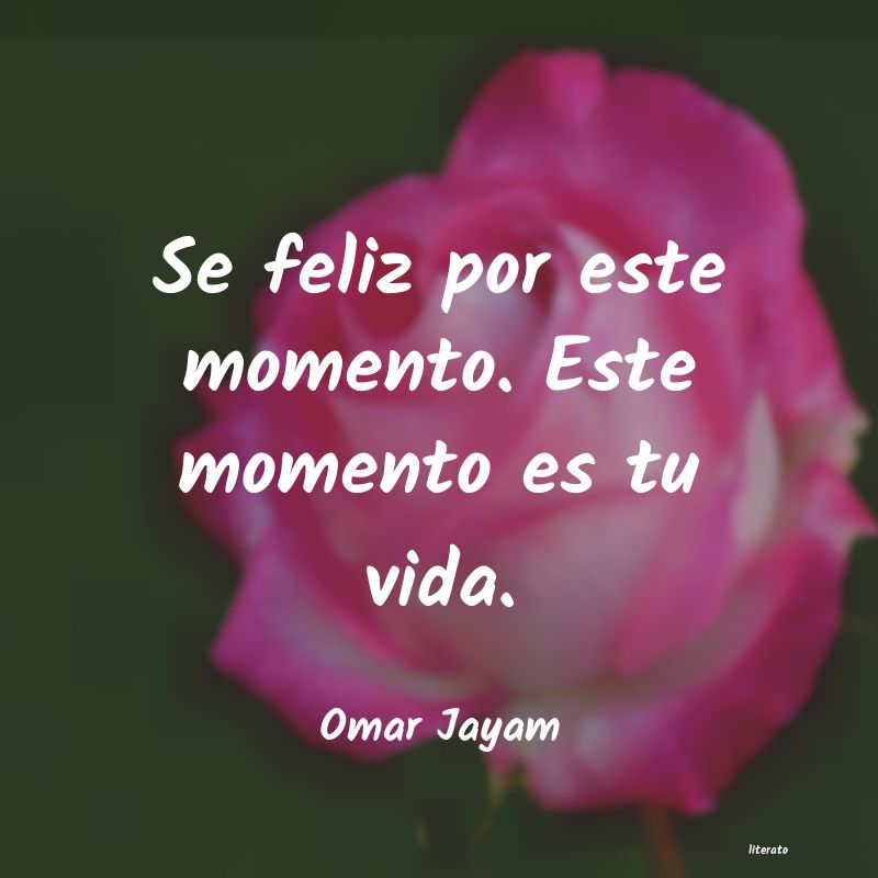 Frases de Omar Jayam