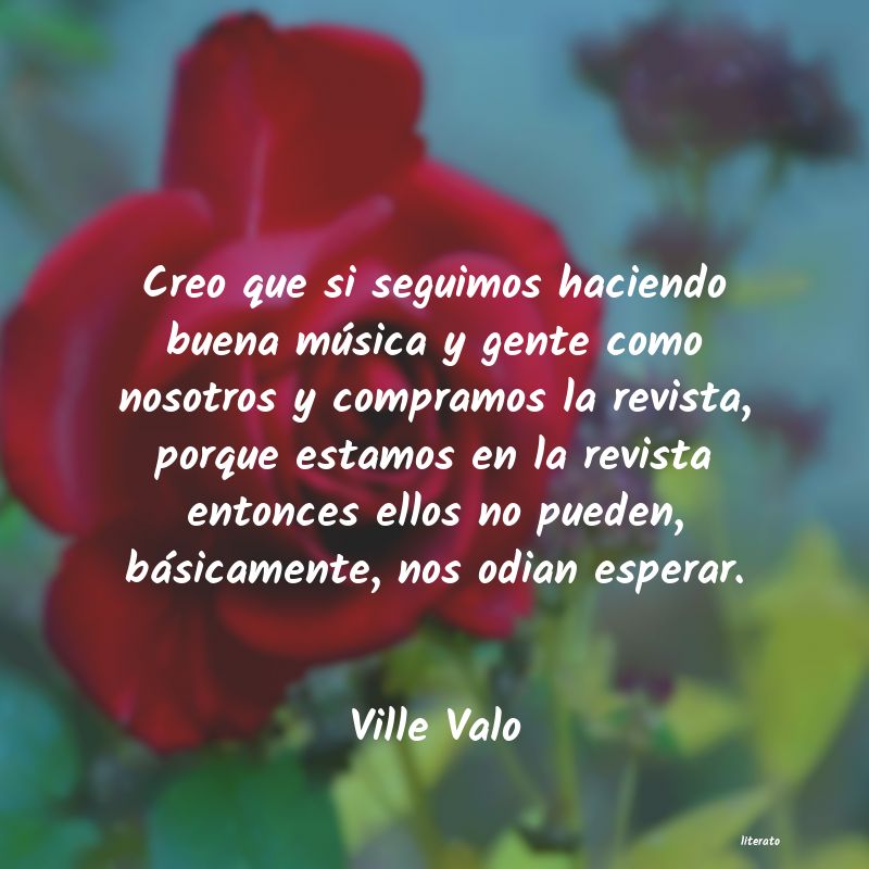 frases de Ville Valo