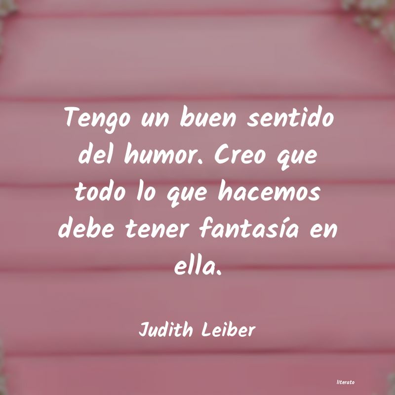 frases de Judith Leiber