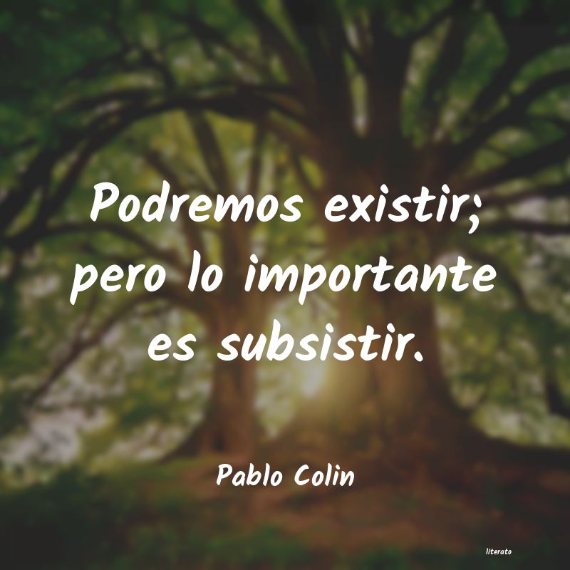 Frases de Pablo Colin