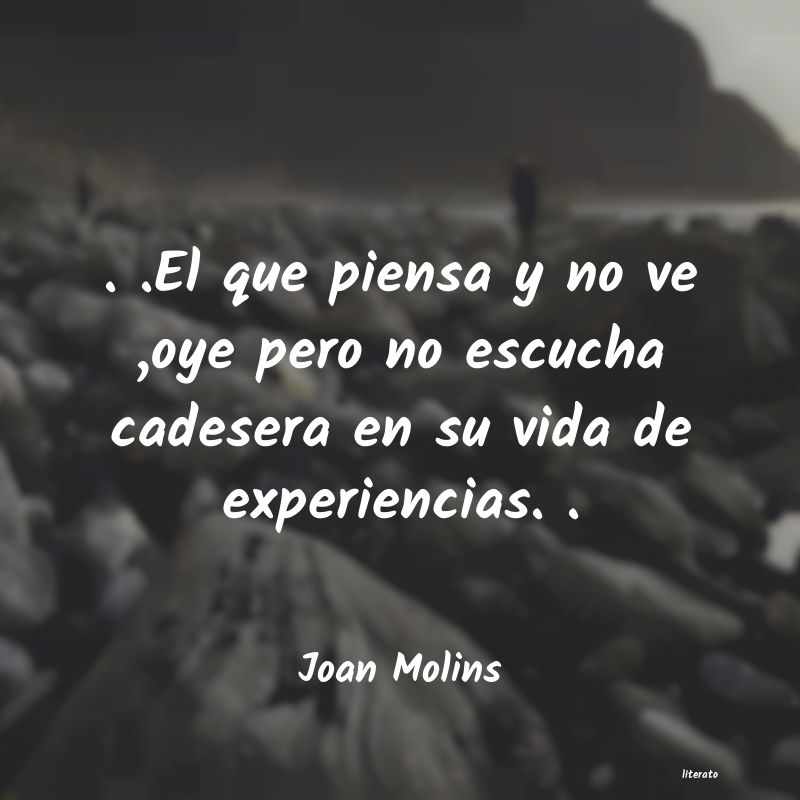 frases de Joan Molins
