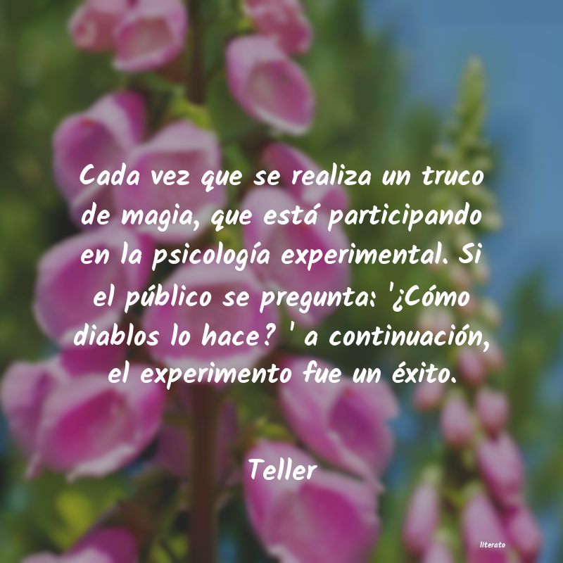 frases de Teller