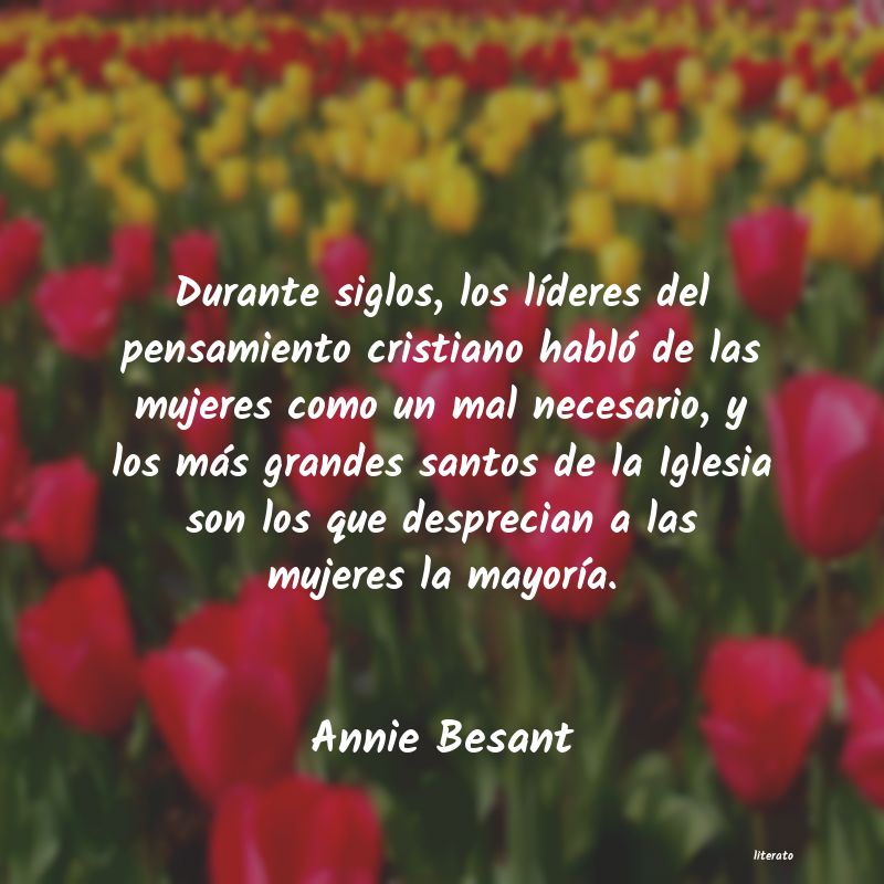 Frases de Annie Besant