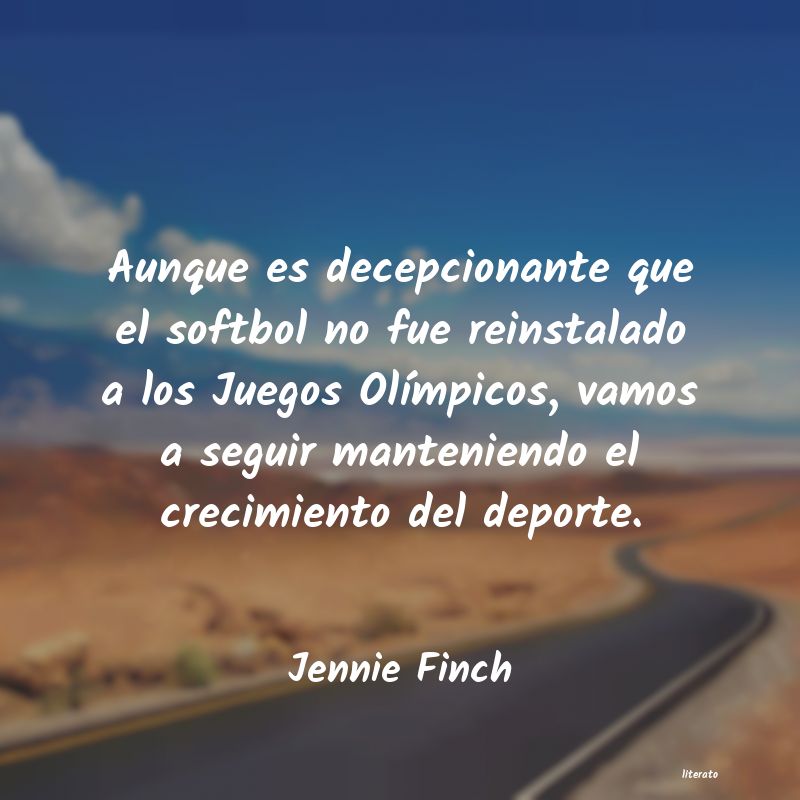 frases de Jennie Finch