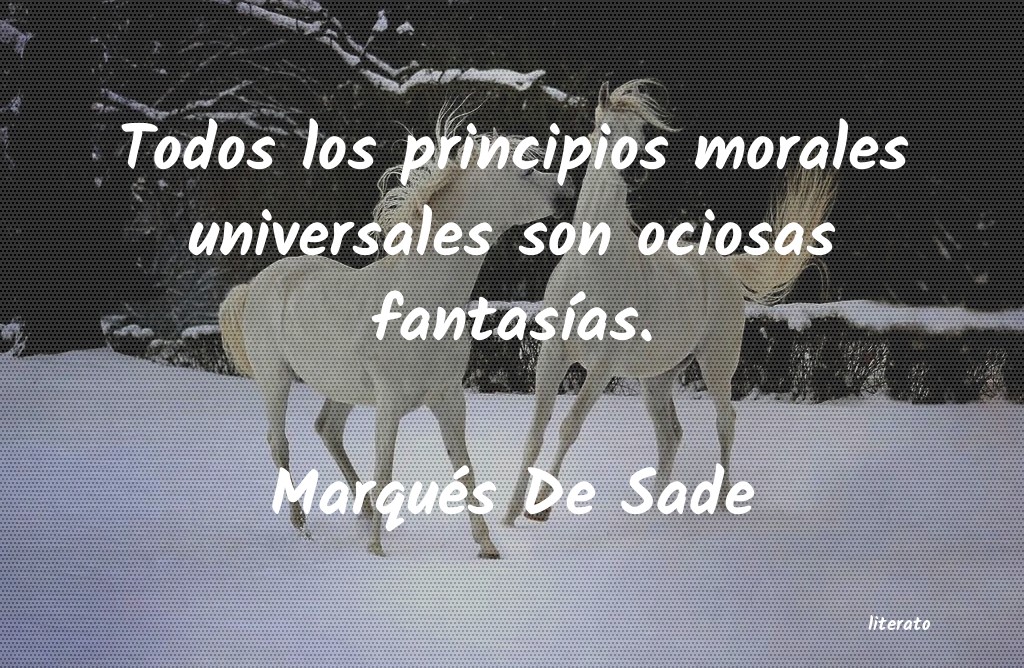 Frases de Marqués De Sade