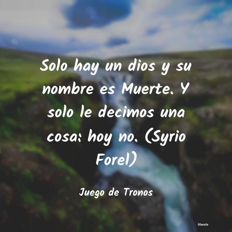 frases de Juego de Tronos
