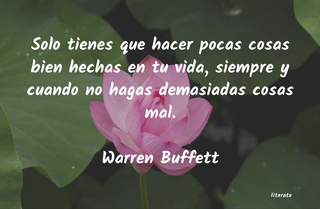 frases de Warren Buffett