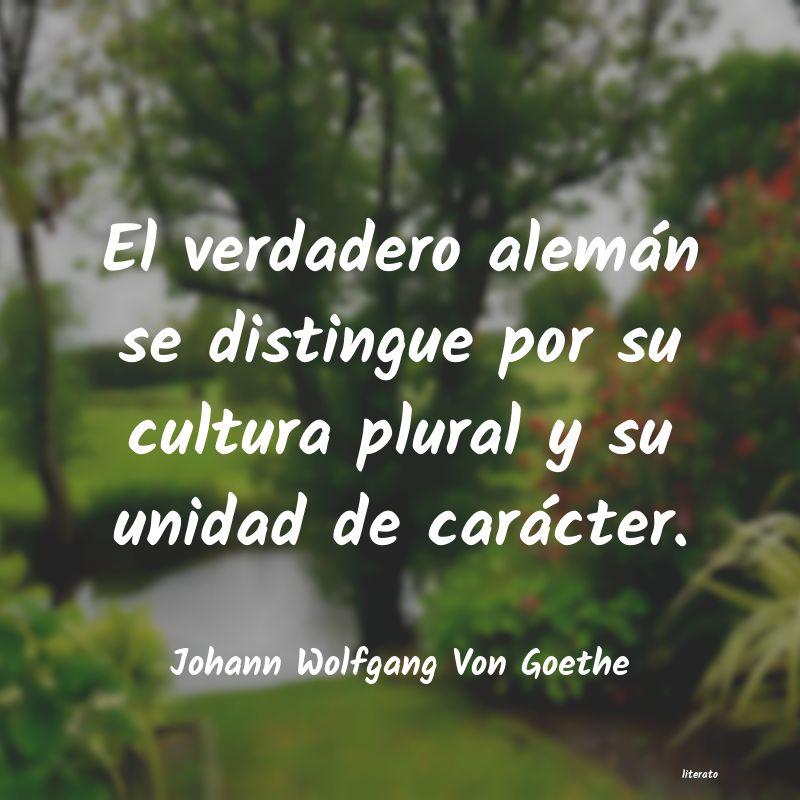 Frases de Johann Wolfgang Von Goethe