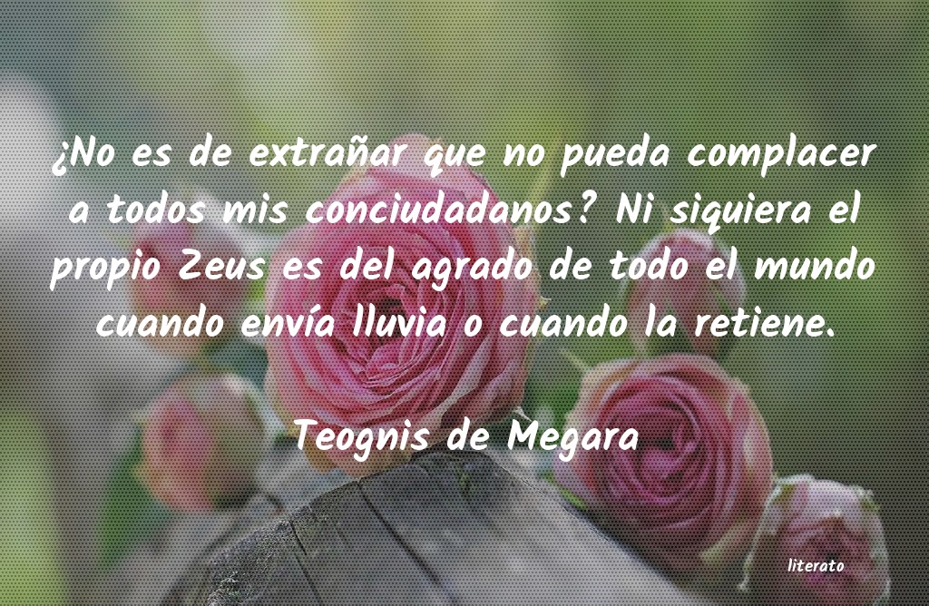 frases de Teognis de Megara