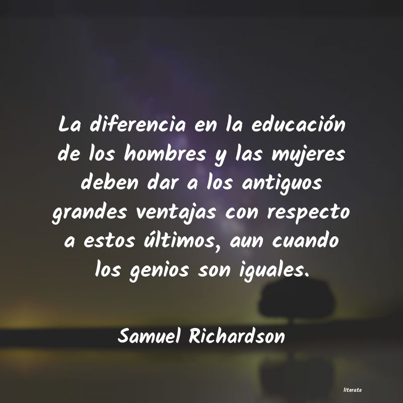 Frases de Samuel Richardson