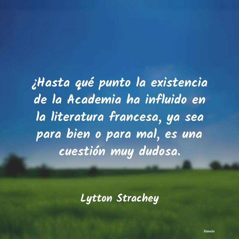 Frases de Lytton Strachey