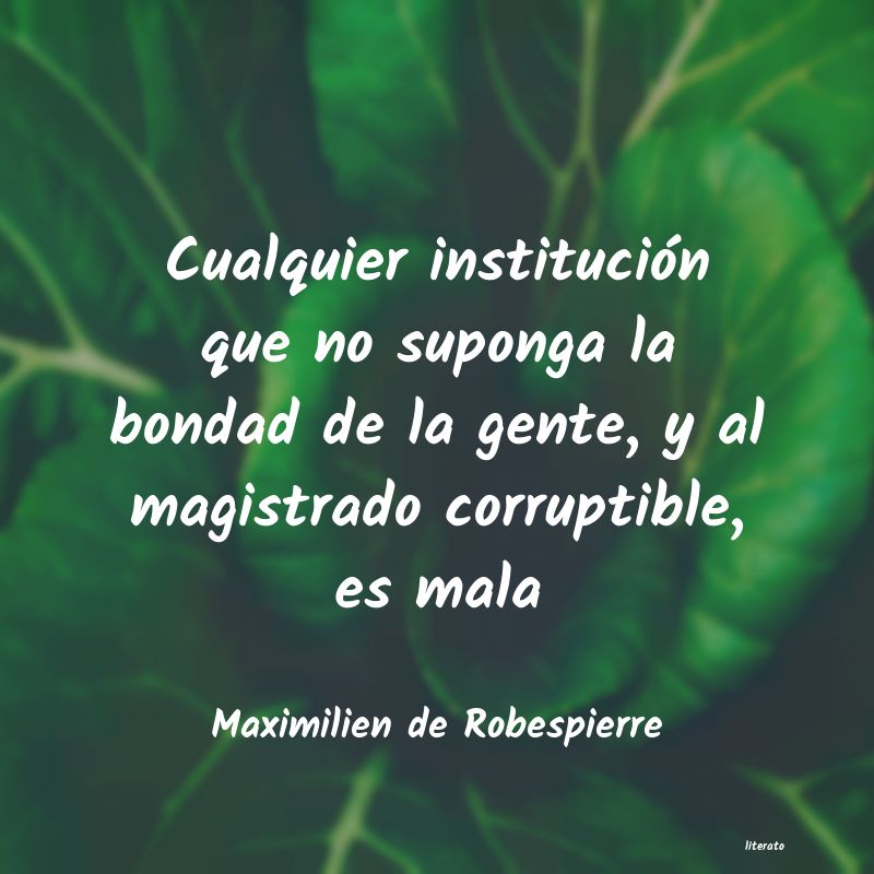 frases de Maximilien de Robespierre