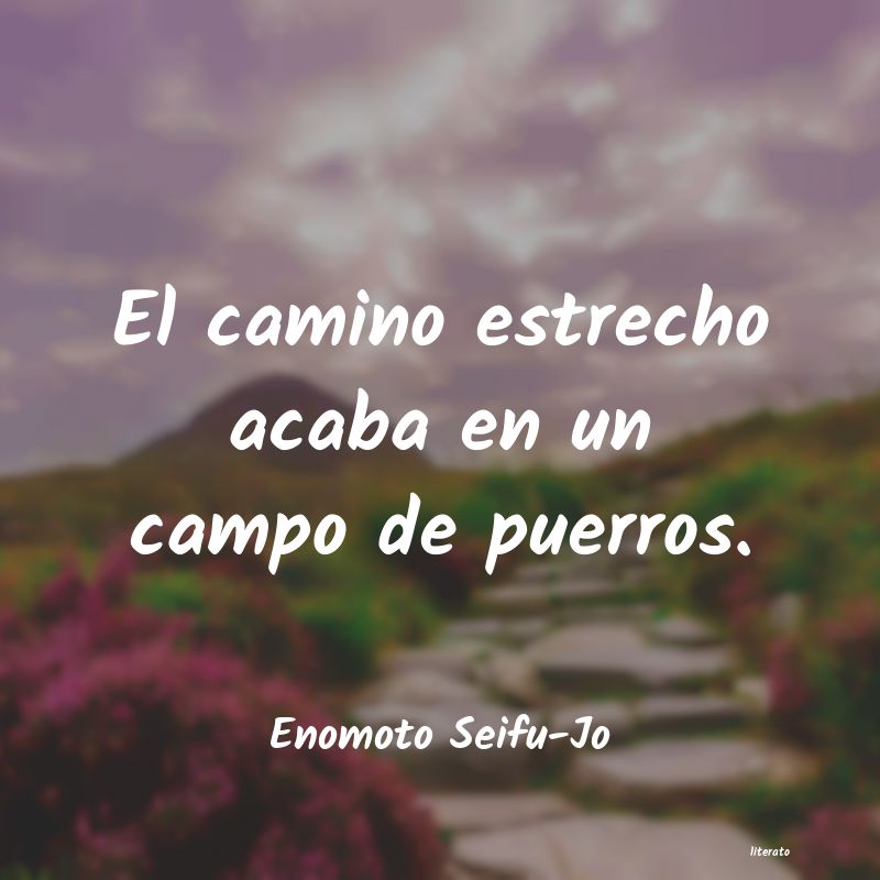 frases de Enomoto Seifu-Jo