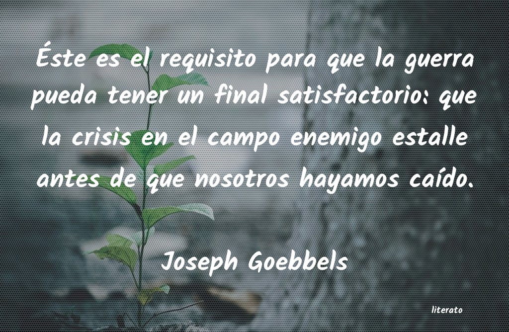 frases de Joseph Goebbels