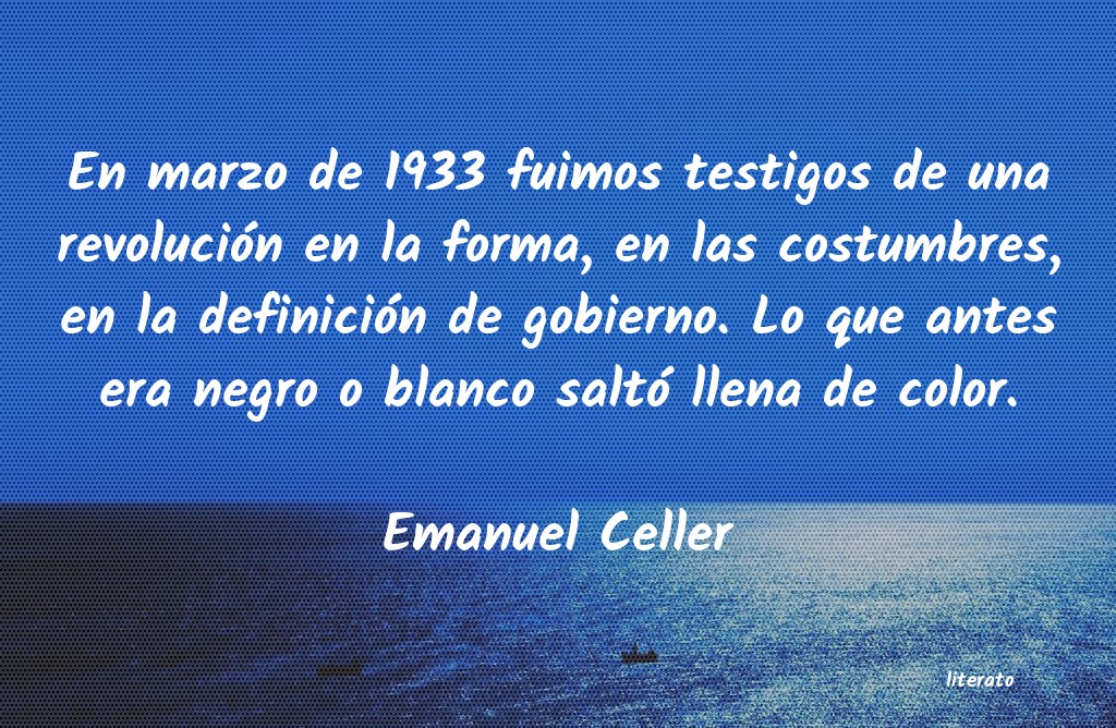 frases de Emanuel Celler