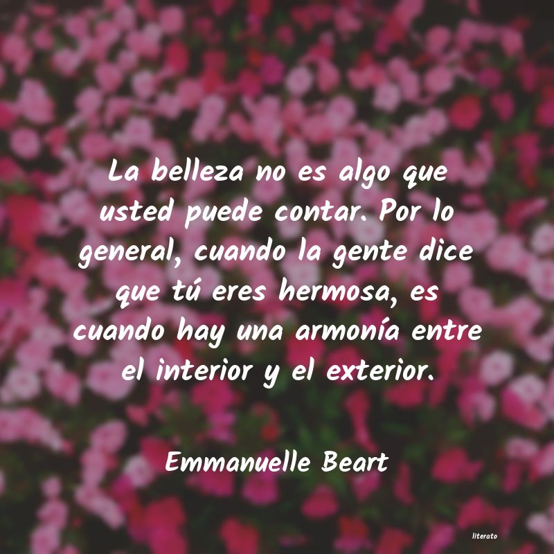 Frases de Emmanuelle Beart