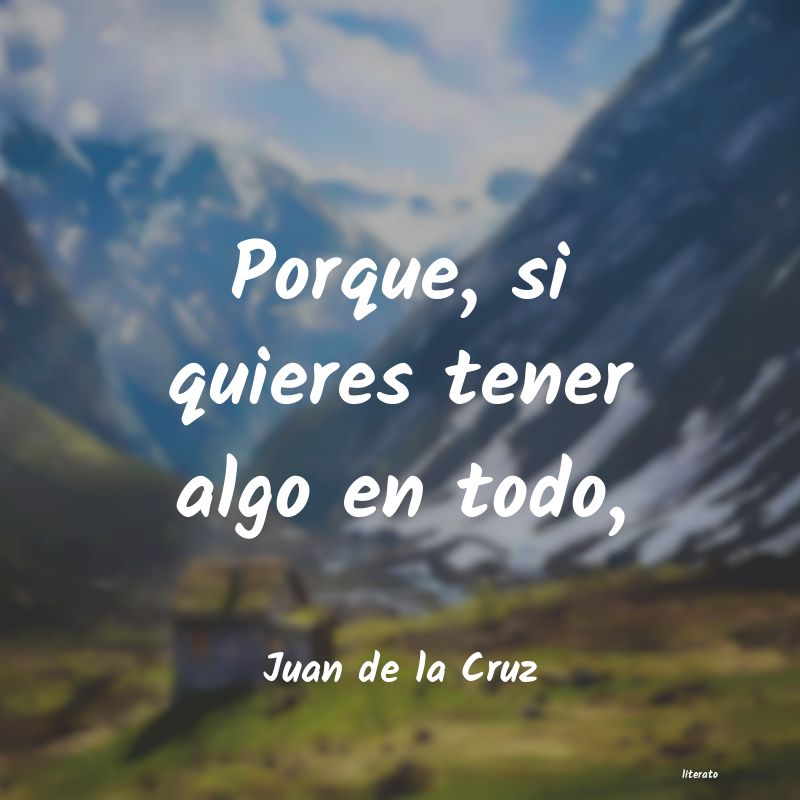 Frases de Juan de la Cruz