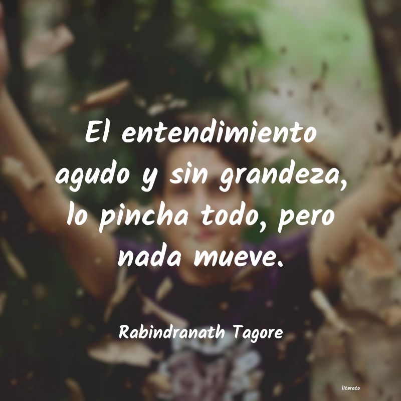 Frases de Rabindranath Tagore