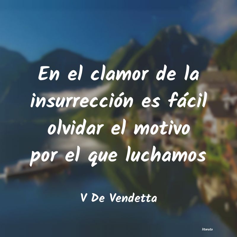 frases de V De Vendetta