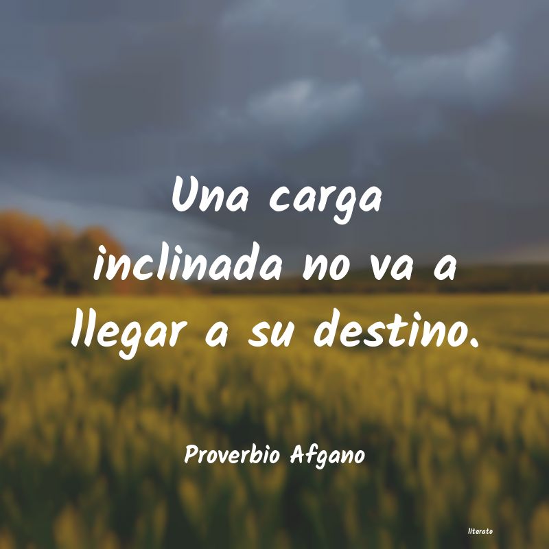 Frases de Proverbio Afgano