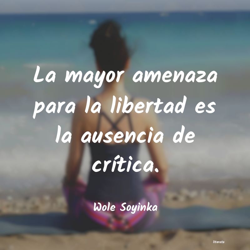 frases de Wole Soyinka